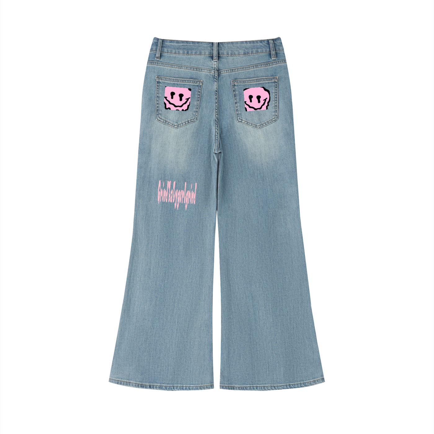 Women's Vintage Wash Flared Leg Jeans
