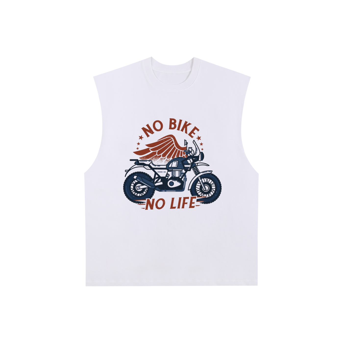 Raw Edge Cotton Tank Top